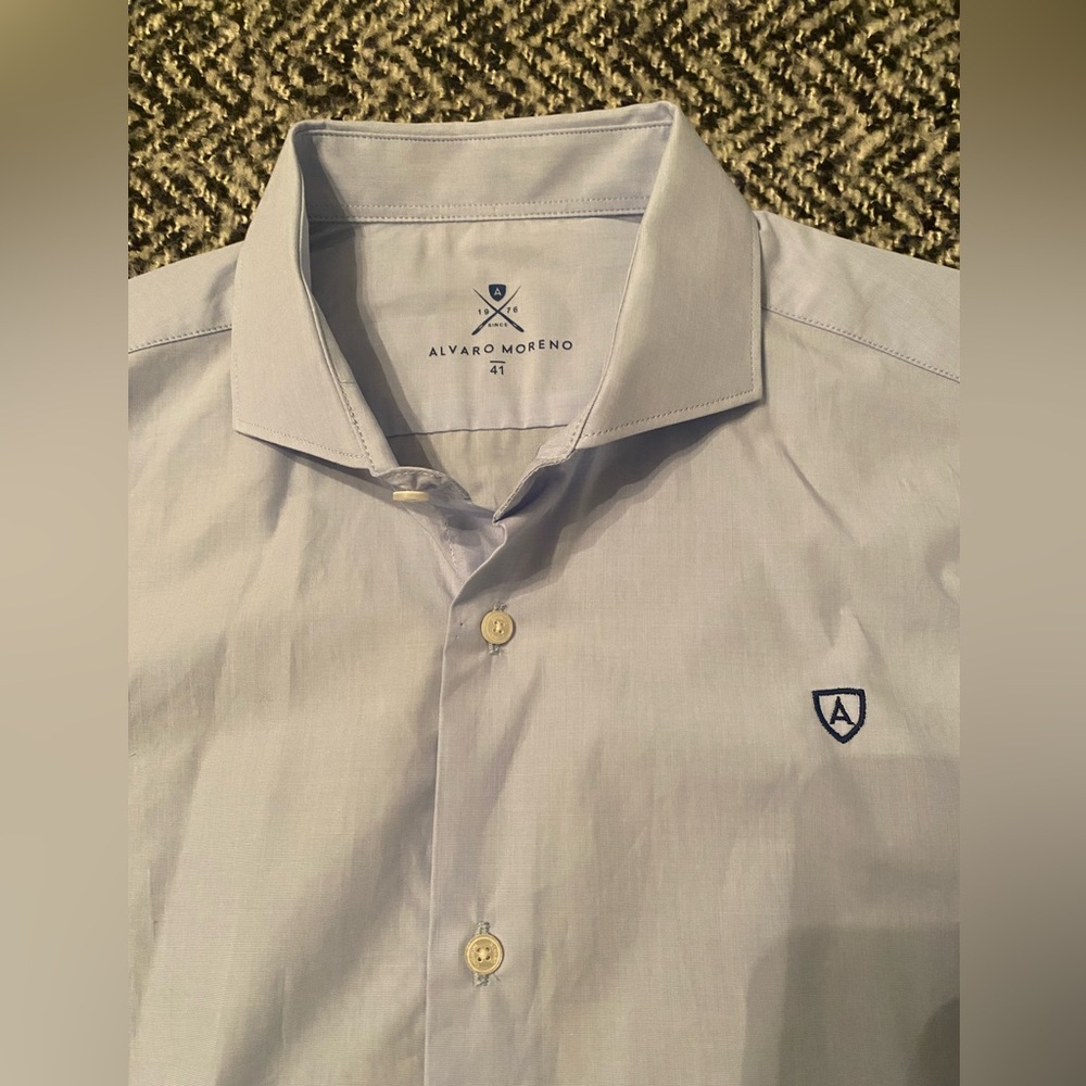 Alvaro Moreno -Spain -Men’s Light Blue Shirt -M- Sz 41 BRAND NEW